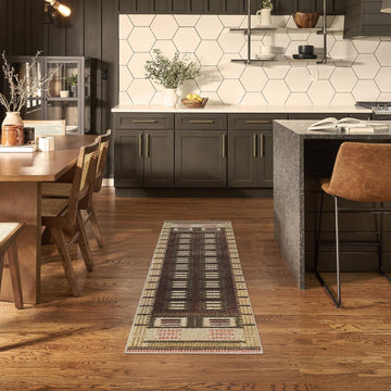 Home Nordic Rust 2' x 6' Area Rug - Easy Clean, Non Shedding, Bed Room, Living Room, Dining Room, Kitchen (6' Runner)