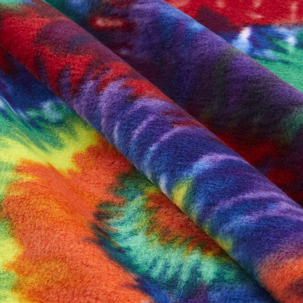 Tie Dye Anti-Pill Premium Fleece Fabric By The Yard