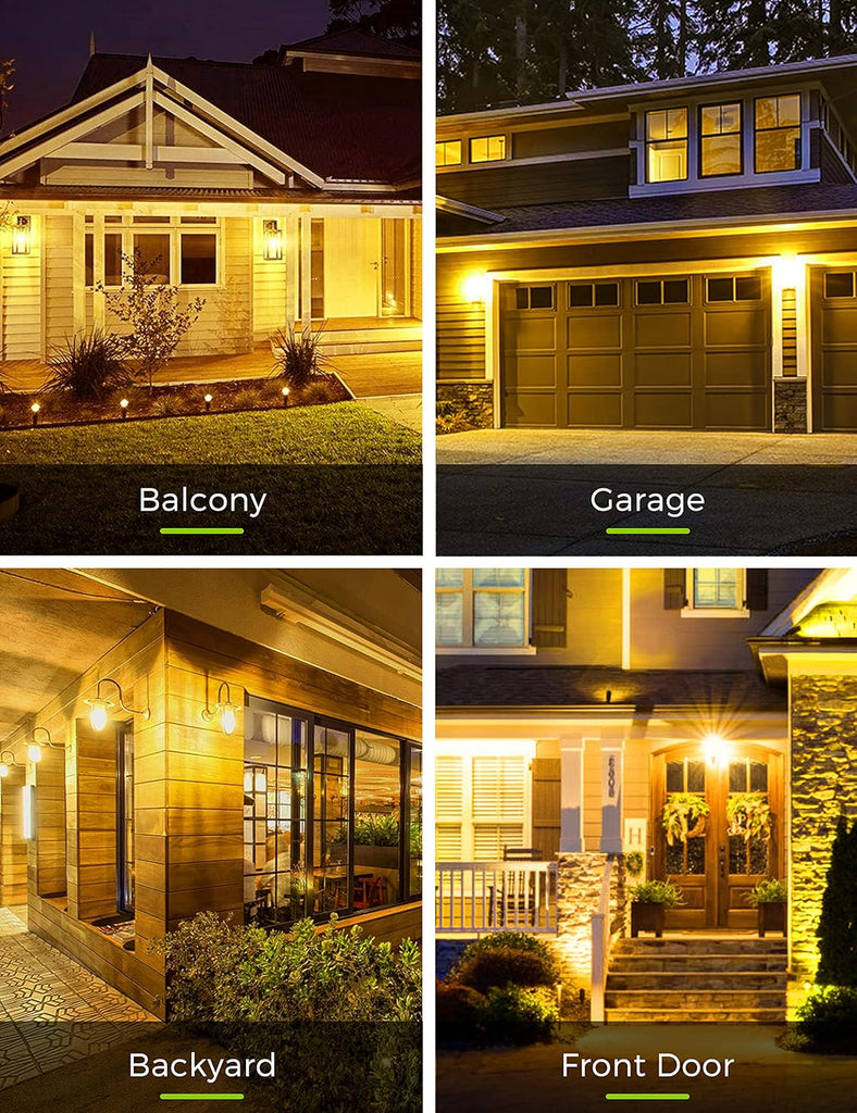 Yellow Bug Light Bulbs Outdoor, A19 9W Bug Lights for Outside