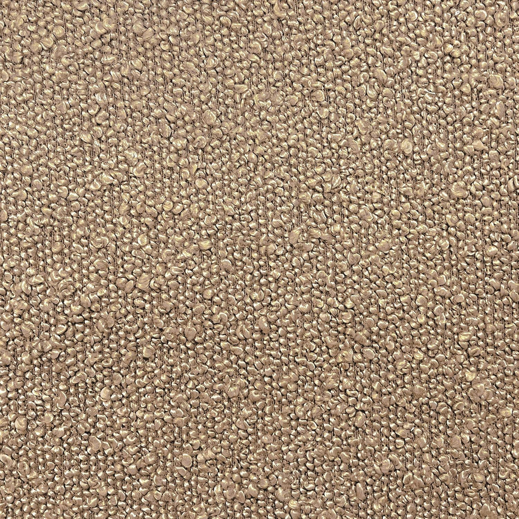 19" Modern Channel Tufted Ottoman - Brown Boucle