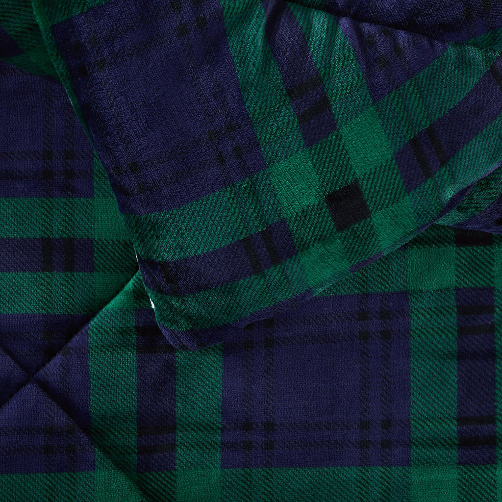Cuddle Warmth Tartan Plaid Comforter Set