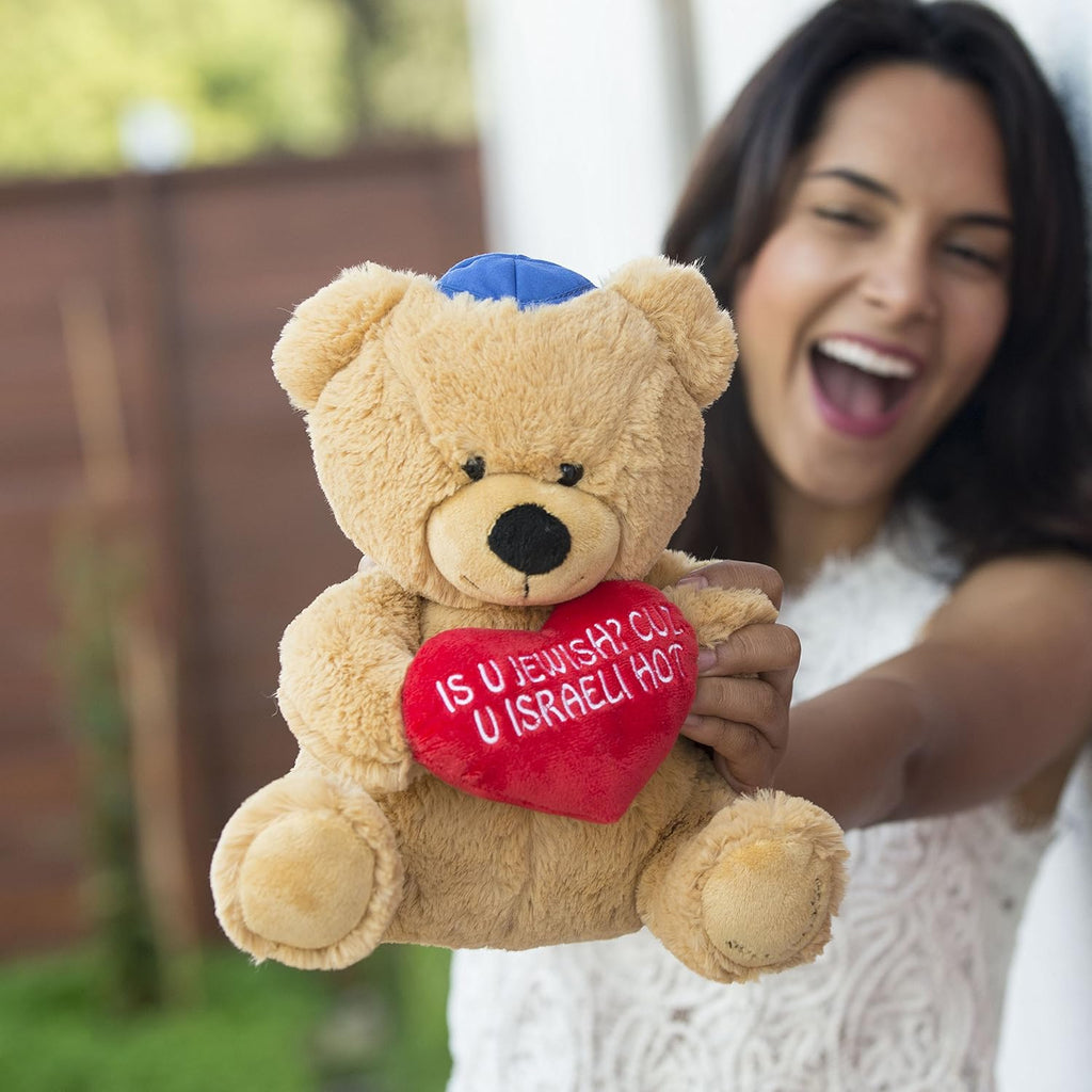 10" is U Jewish? Cuz U Israeli Hot Teddy Bear Hanukkah Plush