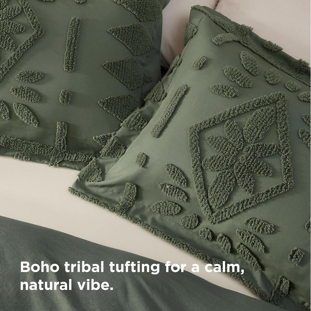 Boho Duvet Cover Queen, Soft & Comfortable Elegant Design Boho Bedding for Decoration, Machine Washable Comforter