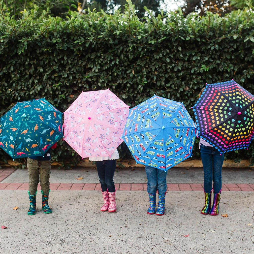 Kids Umbrella - Rainproof Canopy, Curved Handle, Easy Hanging Design