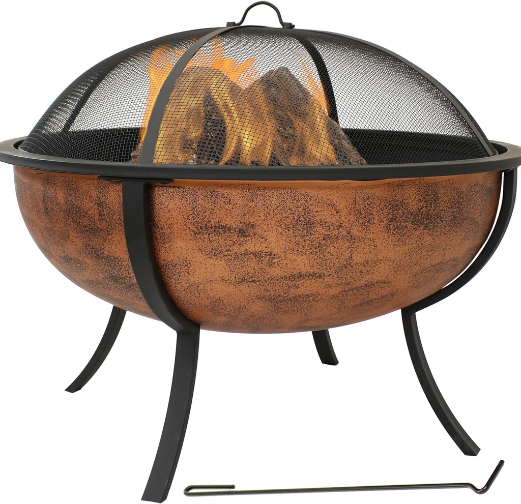32-Inch Outdoor Wood-Burning Fire Pit