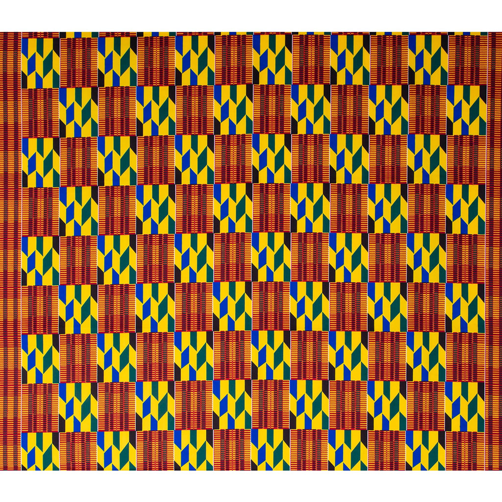 African Fabric 6 Yards Ankara Fabric Tribal Print Kente Cloth for Dashiki Party Dress