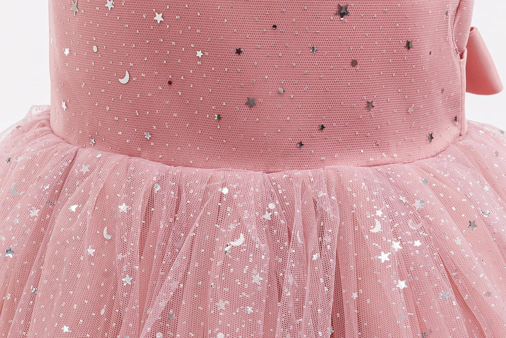 Princess Sparkle Tulle Dress Flower Girl Little/Big Girls Wedding Bridesmaid Dresses Pageant Party Ball Gown