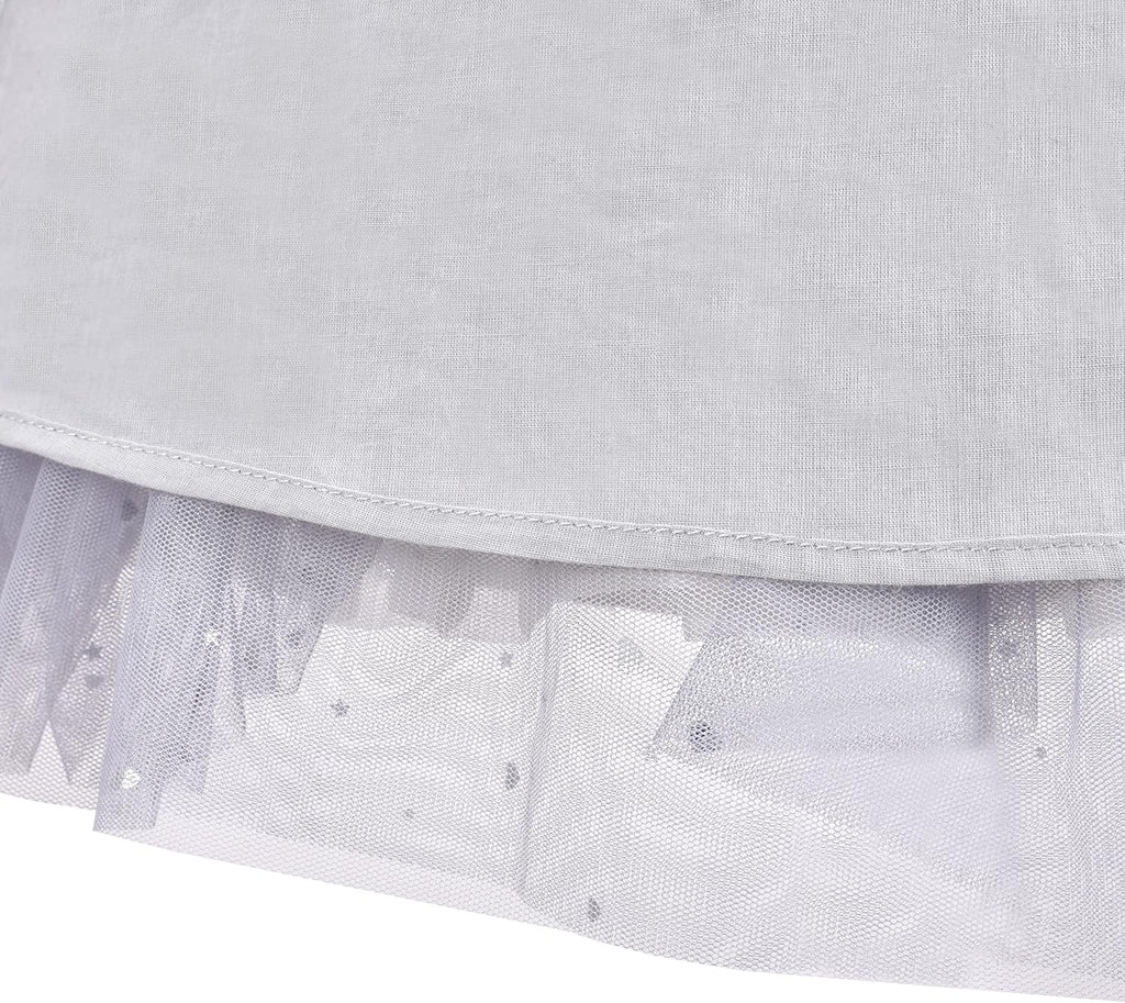 Girls Skirt Navy Blue Pearl Stars Sparkling Tutu Dancing