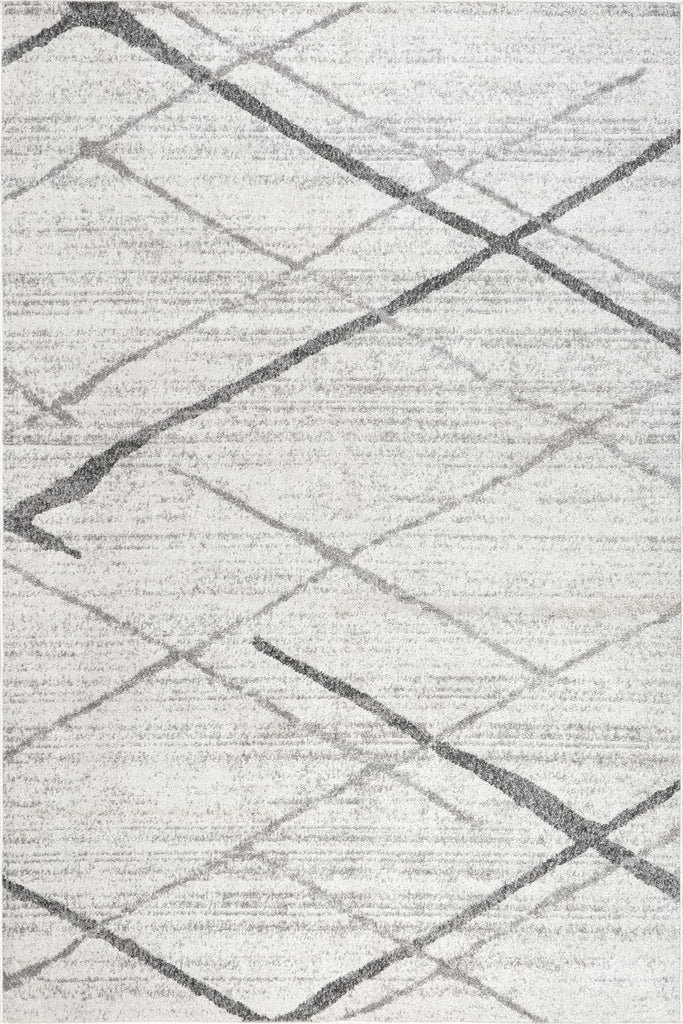 5x8 Thigpen Grey/Off-White, 5' x 8', Soft and Cozy, High Traffic, Stain Resistant, Easy Clean, Non-Shed, Durable Area Rug