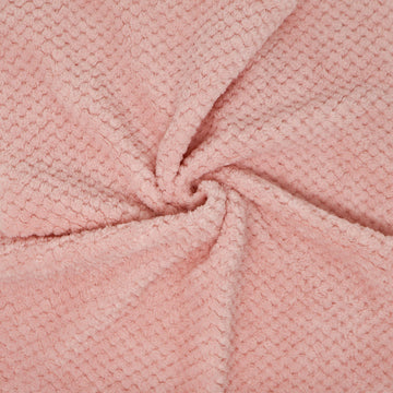 S Polyester Fleece 60" Honeycomb Pattern Fabric by The Yard