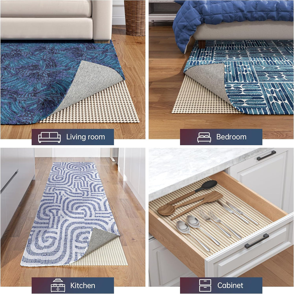 Non-Slip Rug Pad Gripper 5x7 Ft - Set of 35