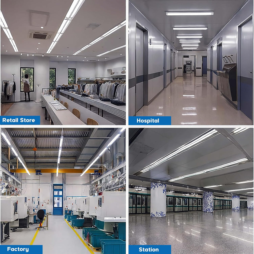 4 PACK 4FT T8 LED Tube Light, hybrid type a+b 12W/15W/18W/22W, 3000K |3500K|4000K|5000K|6500K, Single and Double End
