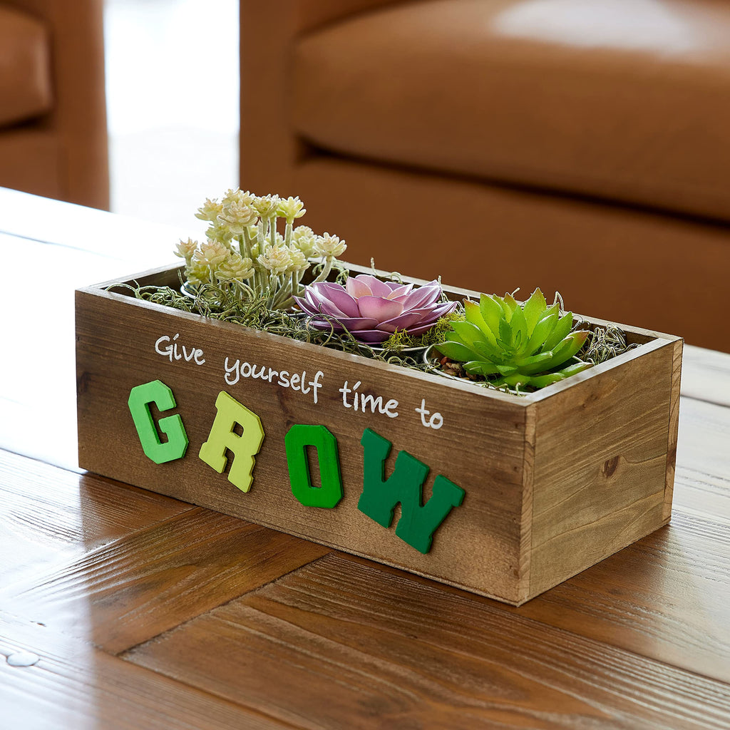 12" Wood Pallet Bin - Rustic Crate Boxes for Storage, Decorative Display, Arts & Crafts, Made of 100% Wood - Bulk 4