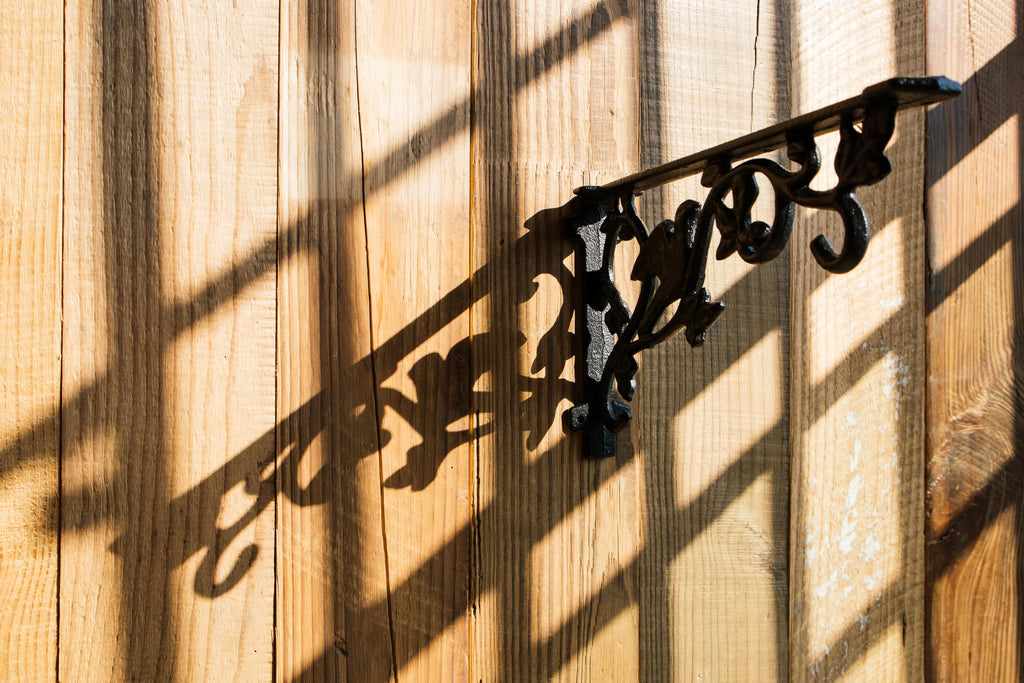 12 Inch Decorative Bird Shelf Brackets,2 Pack Cast Iron Shelf Supply,12''*6.5'' Antique Black Corbel,Screws Anchor