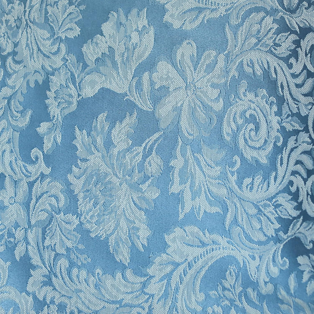 Vintage Damask Miranda 60 x 84-Inch Oval Tablecloth Slate Blue