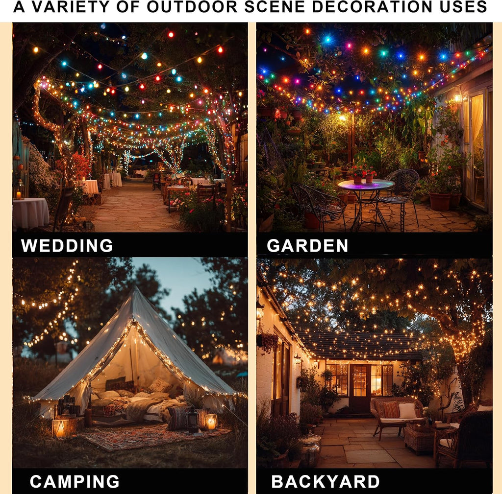 Bright Color Changing Christmas Lights, 328FT 1000LED Warm White & Multi-colored Waterproof String Lights with Remote