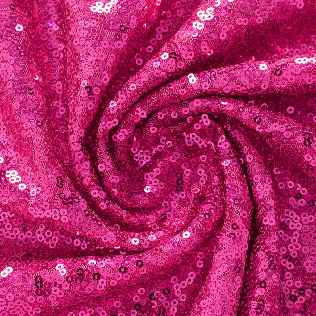 Hot Pink Fabric by The Yard 5 Yards Mesh Fabric for Sewing Sequin Material Fabric for DIY Dresses Clothing Table Linen