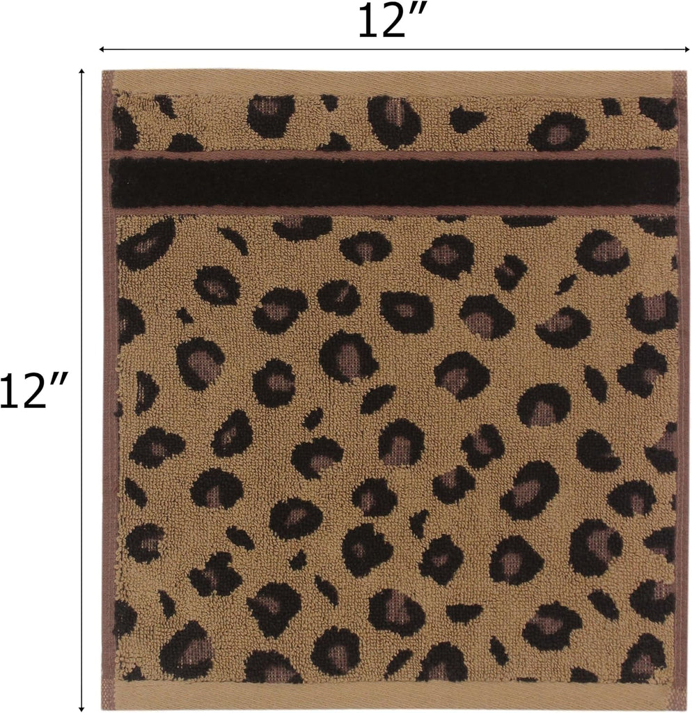 Oversized Bath Sheet - 2 Pack 100% Cotton Animal Print Towels | Extra Large 35 x 84 Leopard Cheetah Africa Safari 500