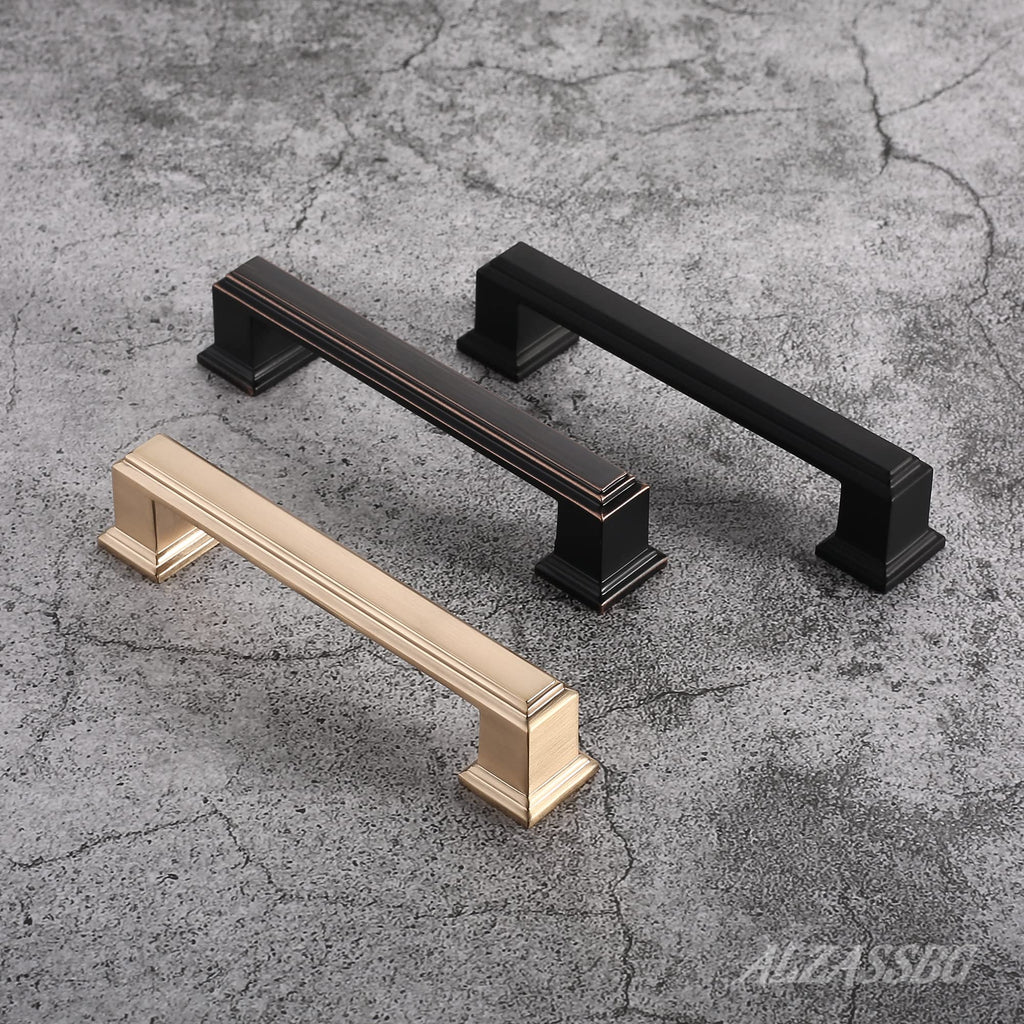 3-3/4" Brushed Brass Cabinet Pulls and Handles 15 Pack, AL3071BB