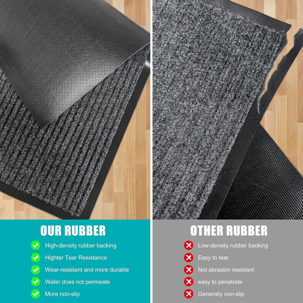 2'x3' Front Door Mat Heavy Duty Indoor Outdoor Door Mat Non-Slip | Doormat Stain and Fade Resistant Commercial Floor