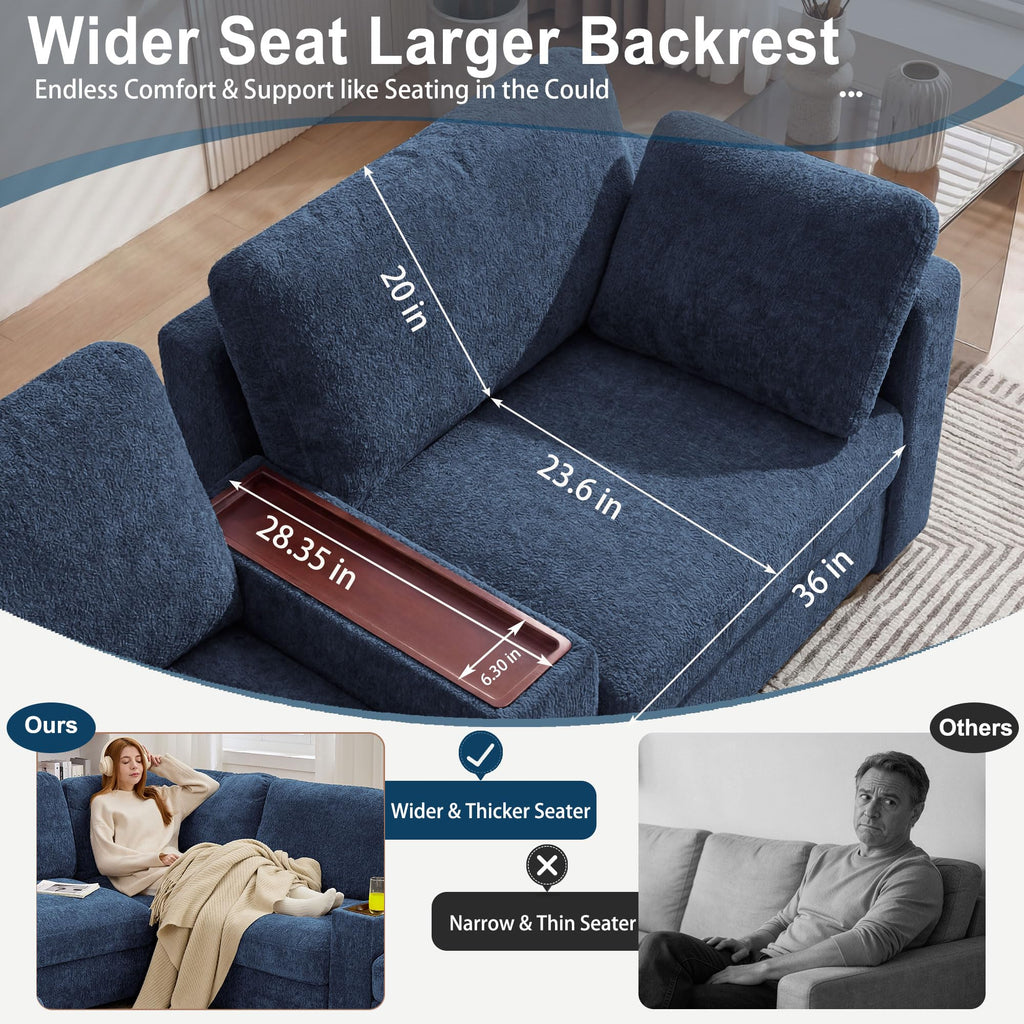 Oversized Modular Sectional Sofa Couch
