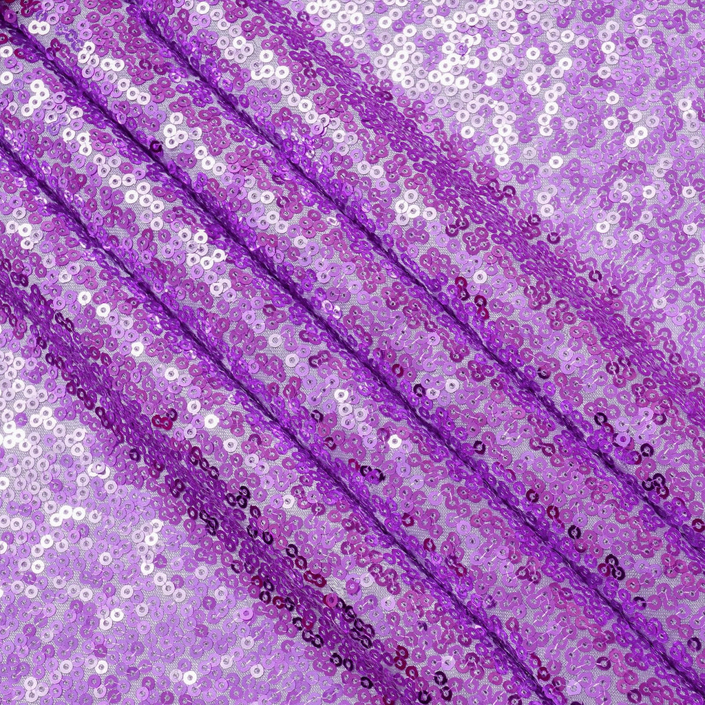 Lavender Sequin Fabric by The Yard, 1 Yard Gold Satin-Backed Thicken Sequin Fabric, 50 Inch Width Glitter Material for