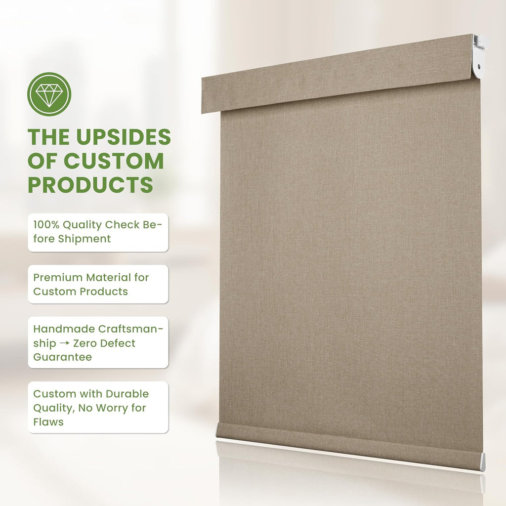 No Drill No Tools Blackout Cordless Roller Shades | Easy Install Roller Blinds Thermal Insulated Windows Shades for