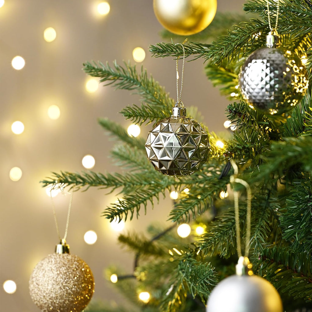 Christmas Tree Decorations Ball Ornaments 2 Inches - Set of 50