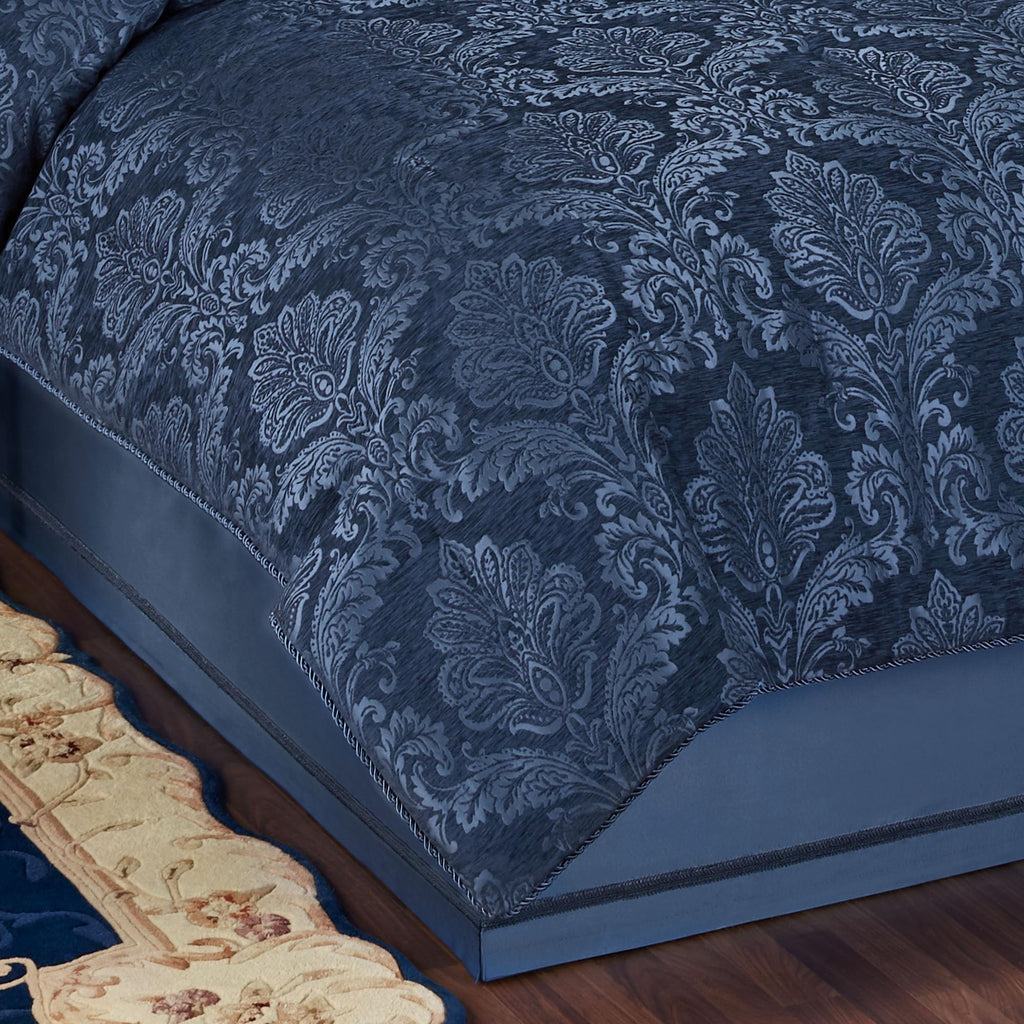 Camelot Luxury Comforter, Navy Blue, 7 Pc Set
