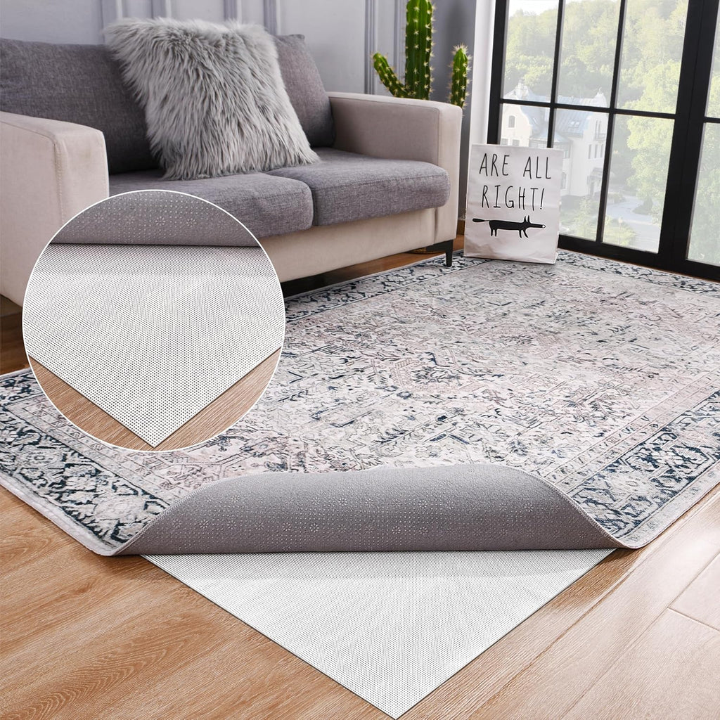 Non Slip Rug Pad Gripper 5 x 7 Feet Extra Strong Pads for Any Hard Surface Floors, Ultra Thick Area Rug Grippers - Set of 35