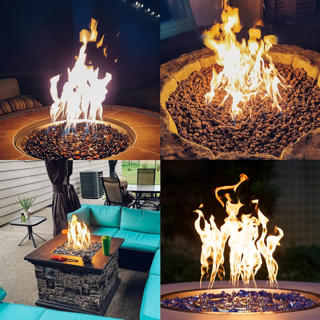 18 Inch Round Stainless Steel Fire Pit Jet Burner Ring - High Flame