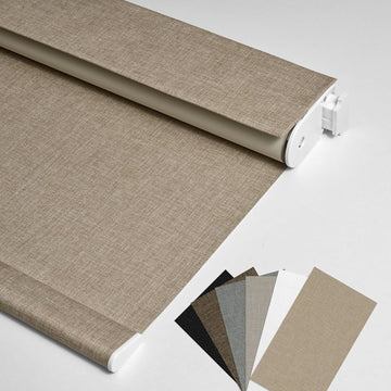 No Drill No Tools Blackout Cordless Roller Shades | Easy Install Roller Blinds Thermal Insulated Windows Shades for