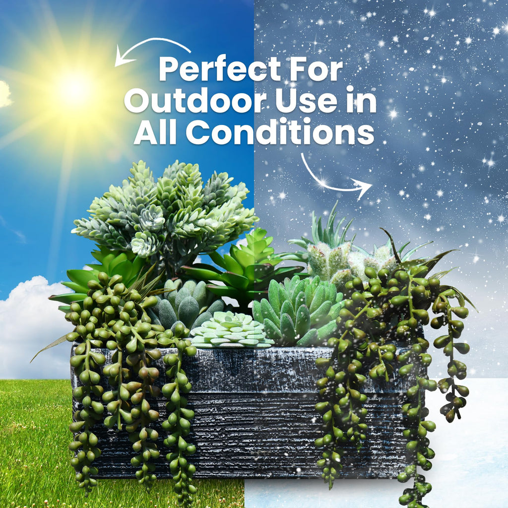 50 Pack Bulk Large Assorted Realistic Artificial Faux Succulents Aloe Plants Realistic Fake Succulent Plants, Largest