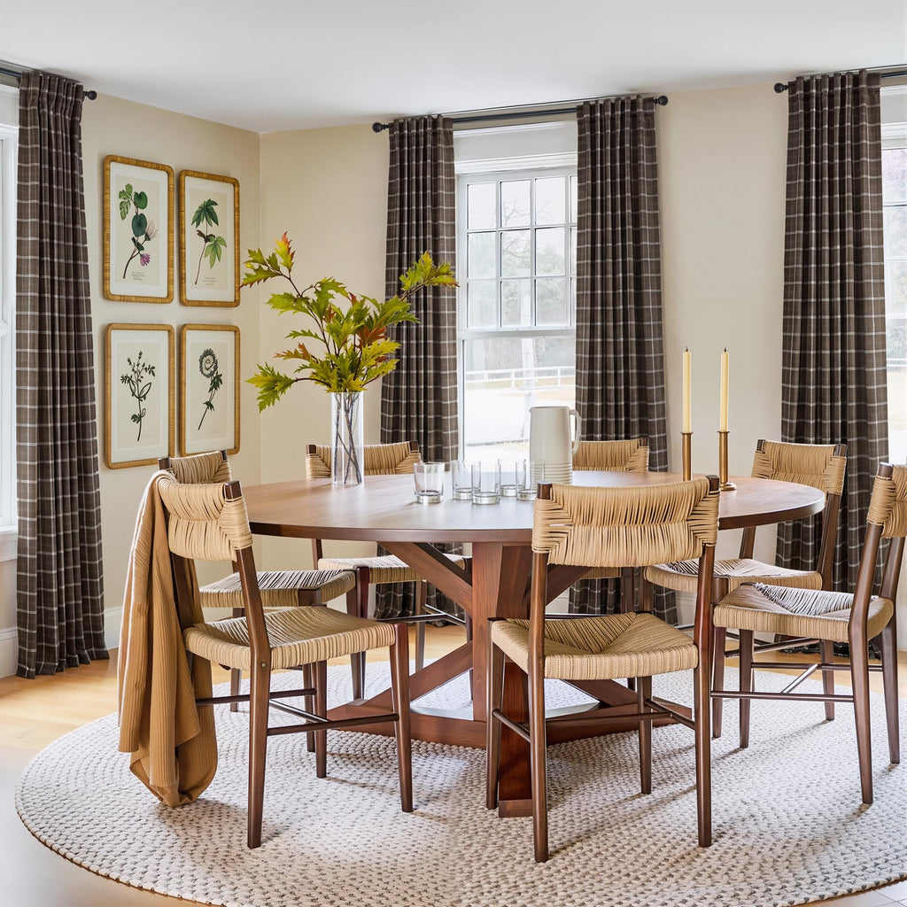 Autumn Plaid 100% Blackout Buffalo Check Window Curtains