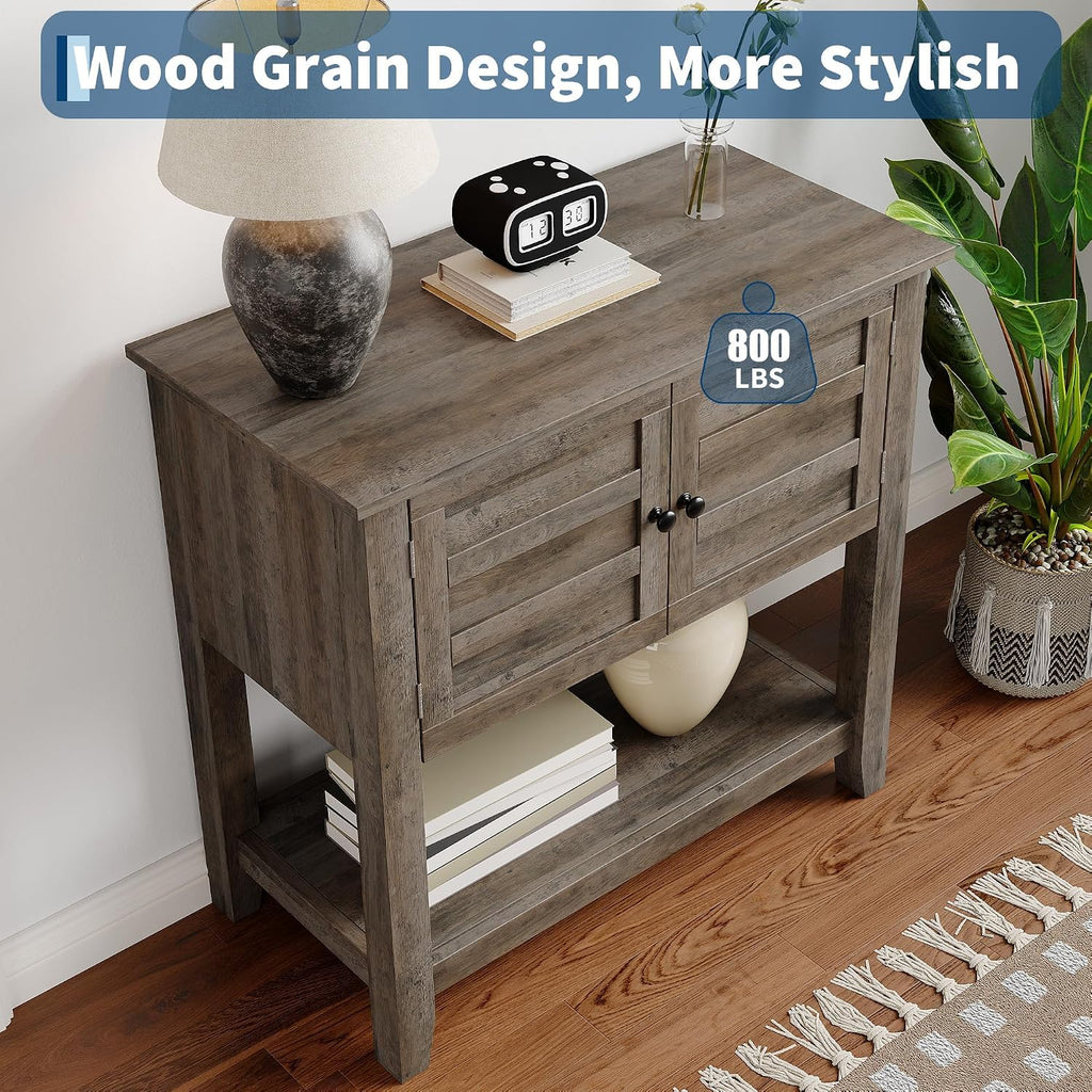 Aquarium Stand for 20-29 Gallon Fish Tank - 660 Lb Capacity, Retro Grey