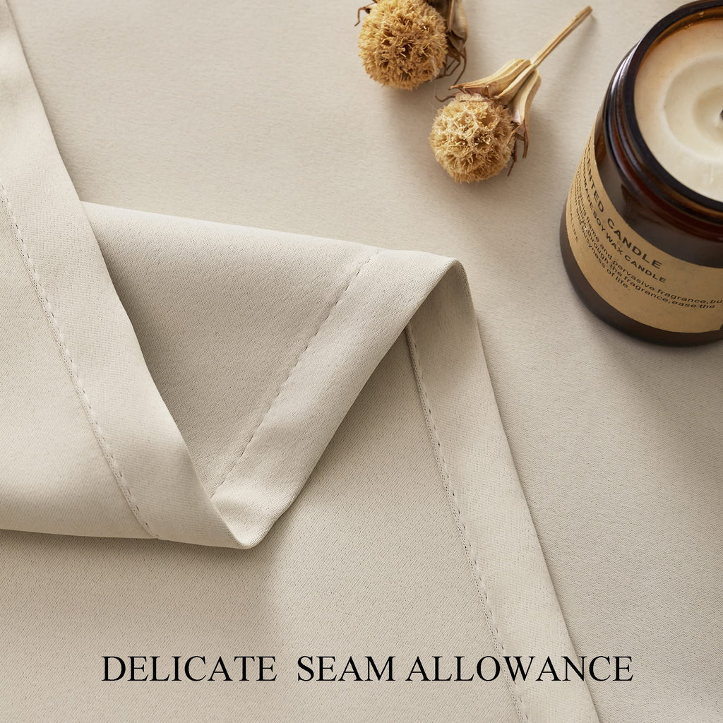 Blackout Extra Long Curtains, 95% Room Darkening Draperies for High Ceiling, Soft Textured Thermal Insualted Blackout