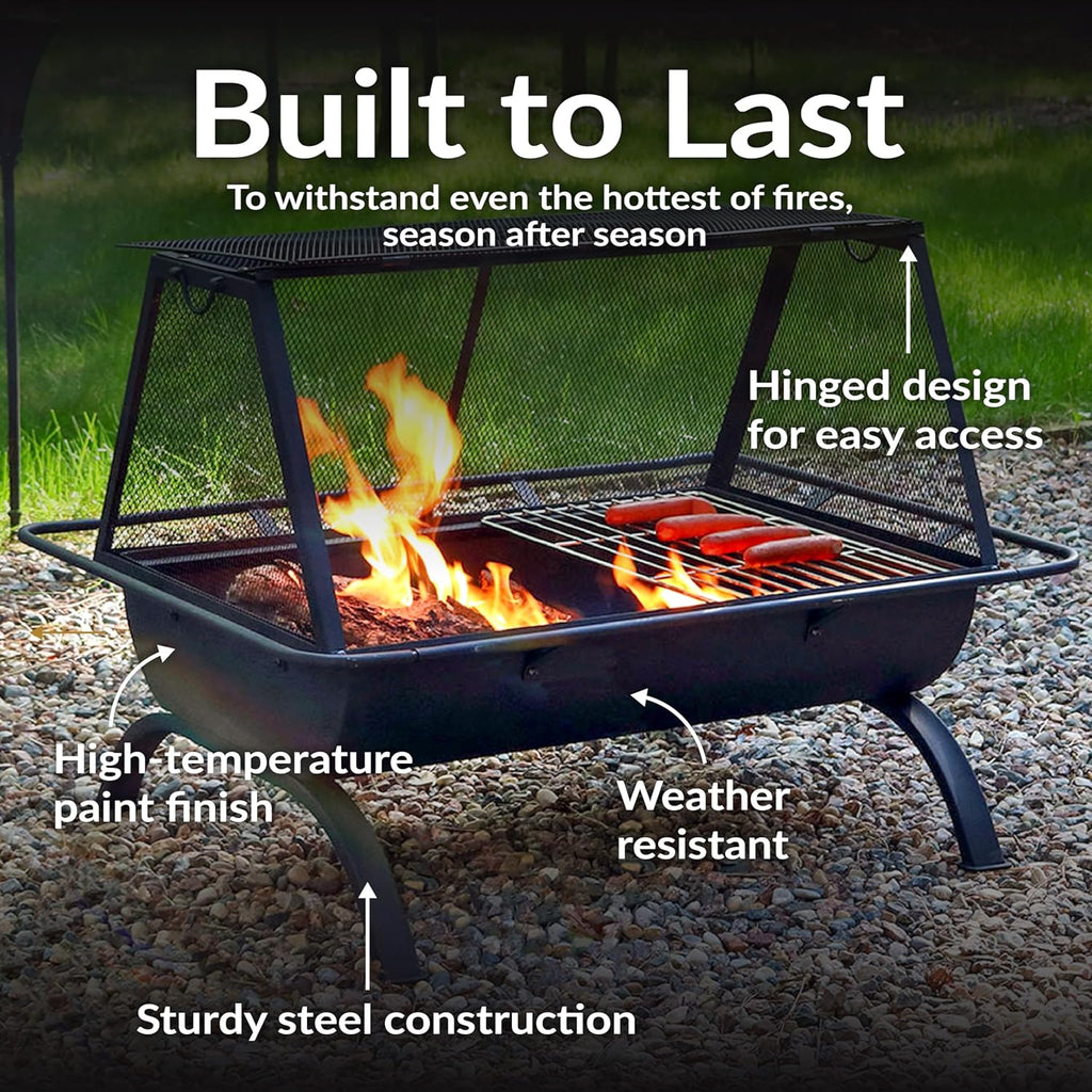 36-Inch Northland Steel Outdoor Fire Pit with Grill