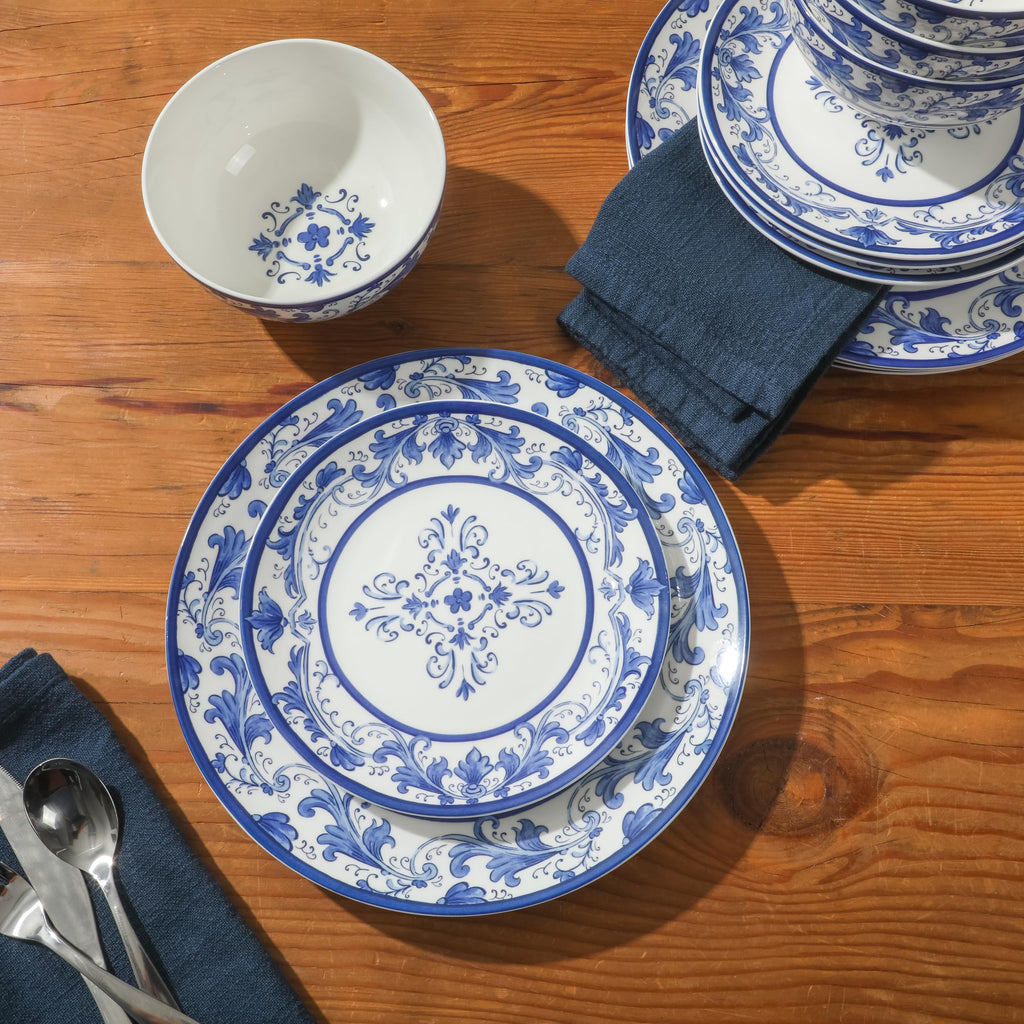 Kitchen Essentials Plates and Bowls Set, 12 Piece Dinnerware