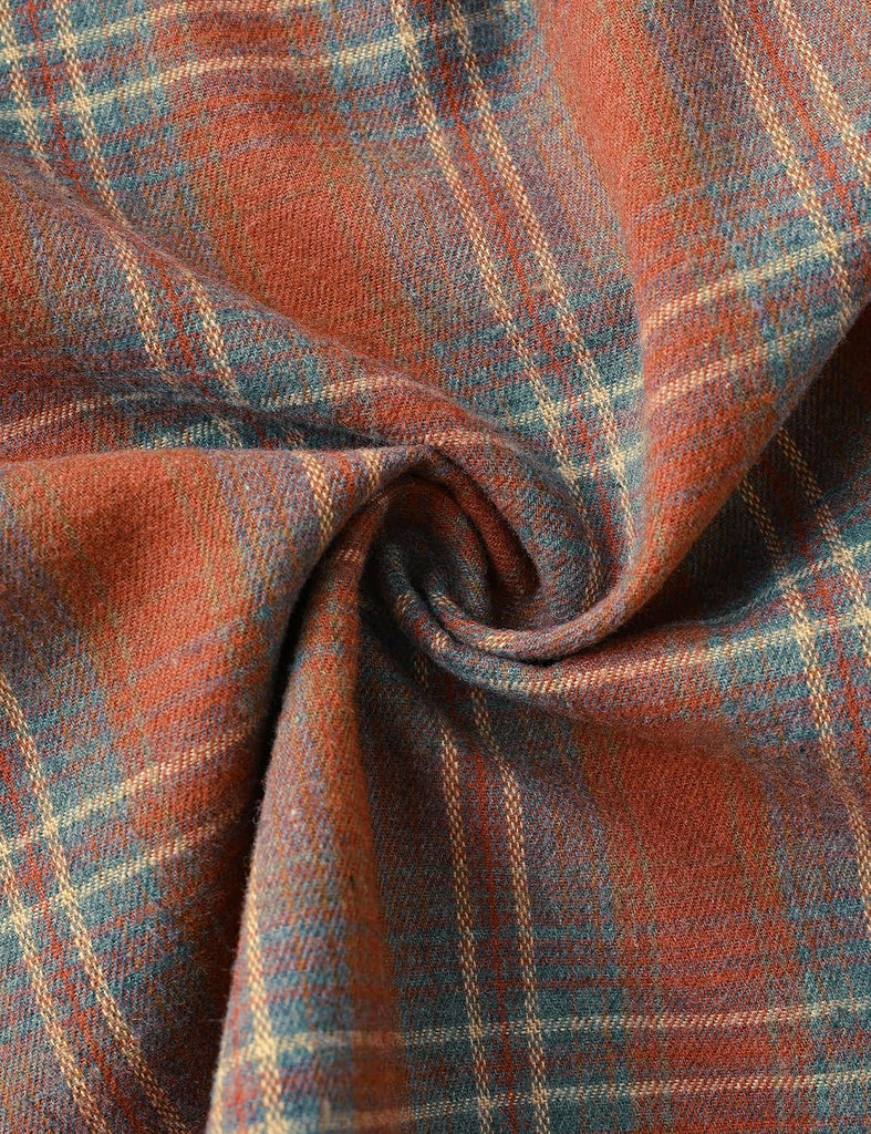 6 oz Boys Flannel Shirts Plaid Button Down Shirt Long Sleeve