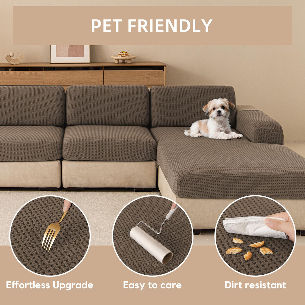 Sofa Cushion Covers, Stretch Sectional Couch Slipcovers Washable