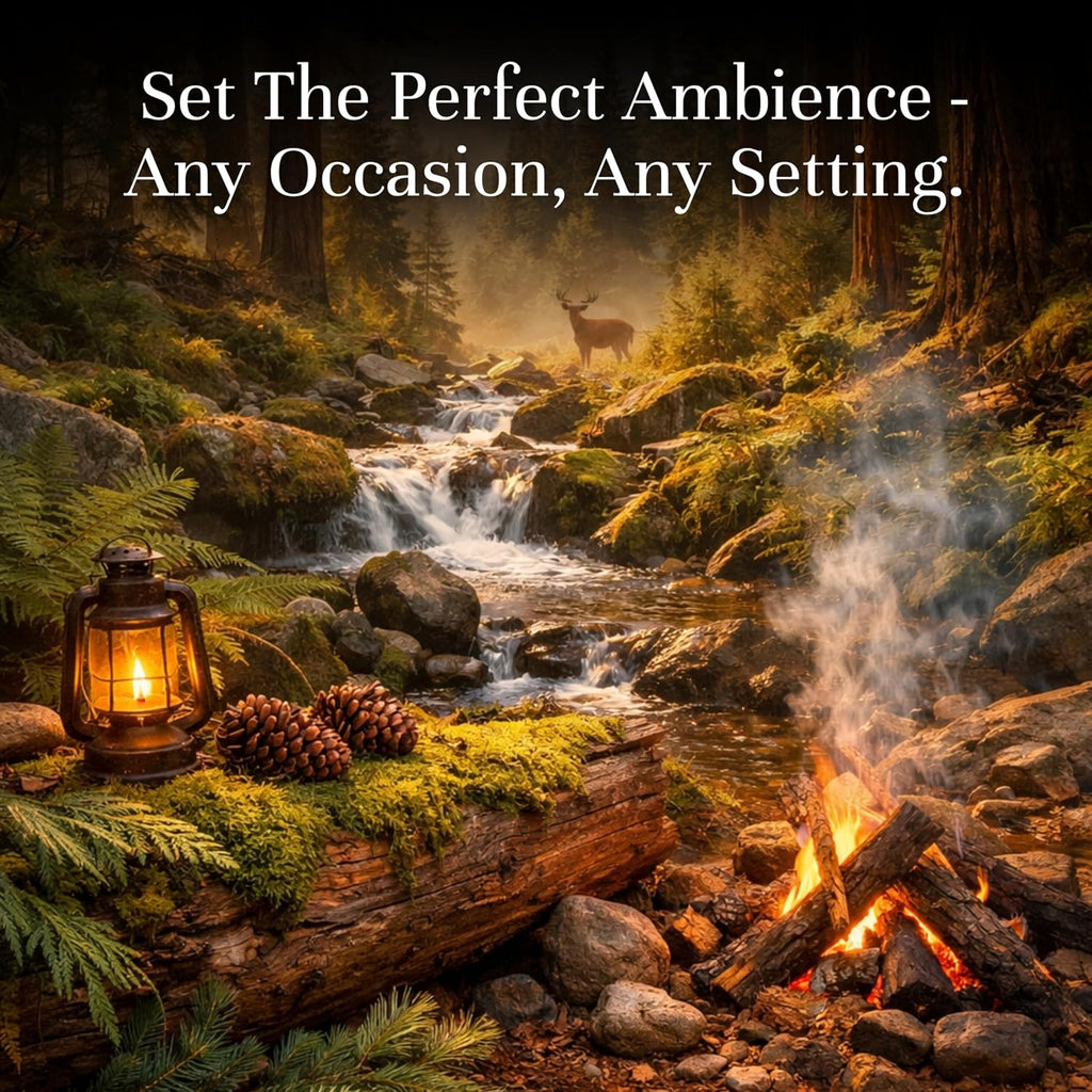 Woodland Set of Scented Oils - Cedar, Warm Rustic Woods, Moss, Redwood Forest, Mountain Air, Evergreen Forest - Set of 6