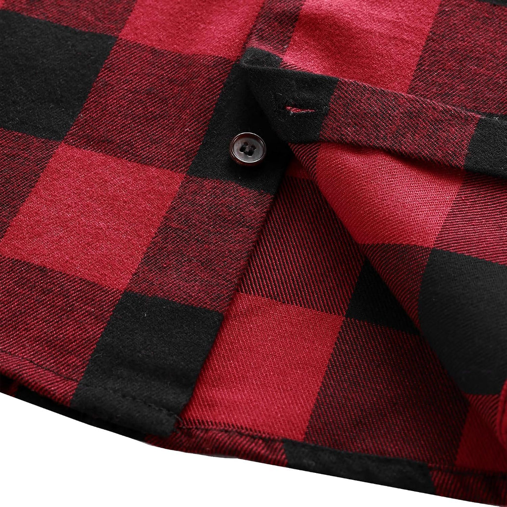 Boys Flannel Shirts Long Sleeve Plaid Button Down Shirts
