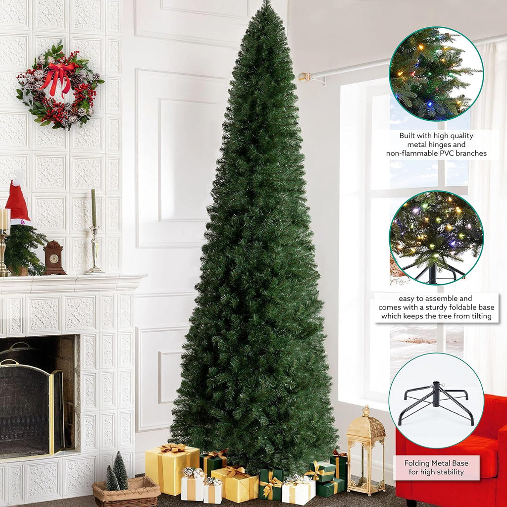 Vienna Prelit Slim Artificial Christmas Tree with Lights