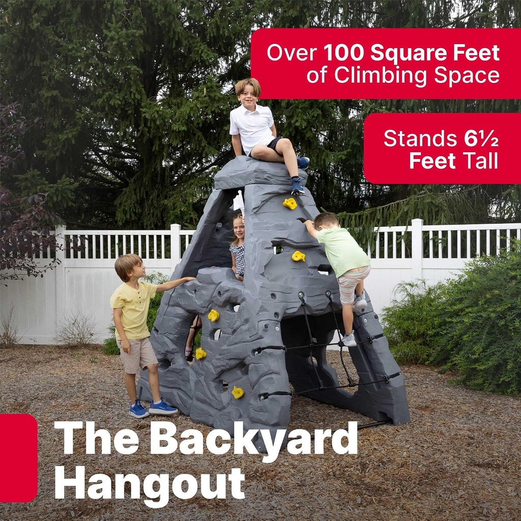 Skyward Summit for Kids, Climbing Wall Playset for Toddlers, Ages 4 -8 Years Old, Easy to Assemble Kids Outdoor