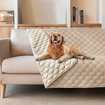 Waterproof Pet Blanket for Bed, Washable Couch Cover for Dog Cat