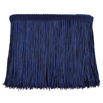 6 Inch Chainette Fringe Trim, Tassel Sewing Trim (Navy Blue, 5Yard) - 5 Yard