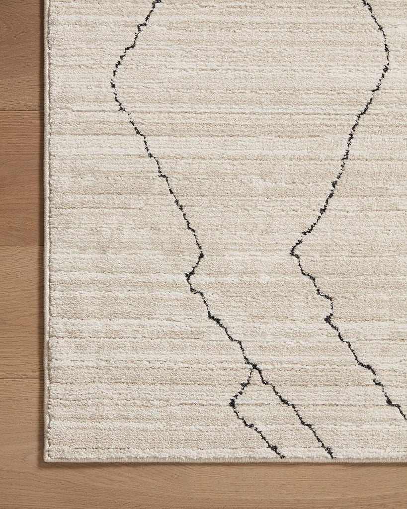 Darby Collection DAR-03 Sand/Charcoal 7'-10" x 10' Area Rug