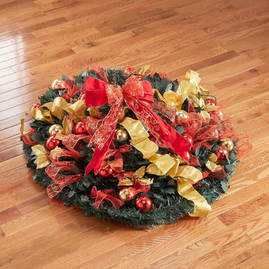Fully Decorated Pre-Lit 2' Pop-Up Tabletop Christmas Tree - Silver Gold