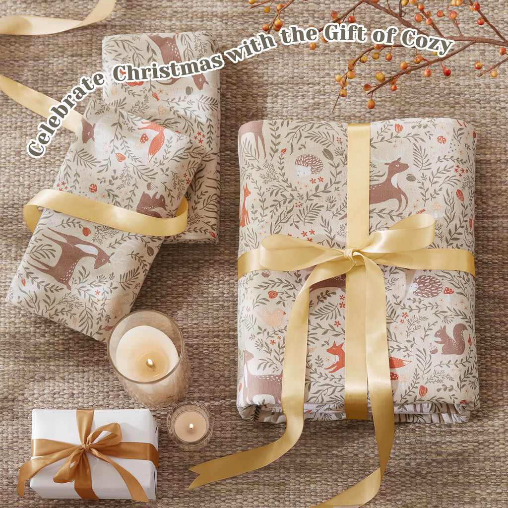 100% Cotton Flannel Sheets Full Size Sheet Set, 4 Piece