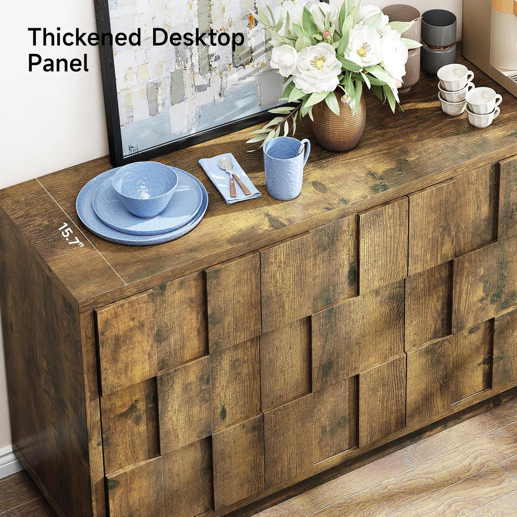 60" Sideboard Buffet Cabinet with Storage
